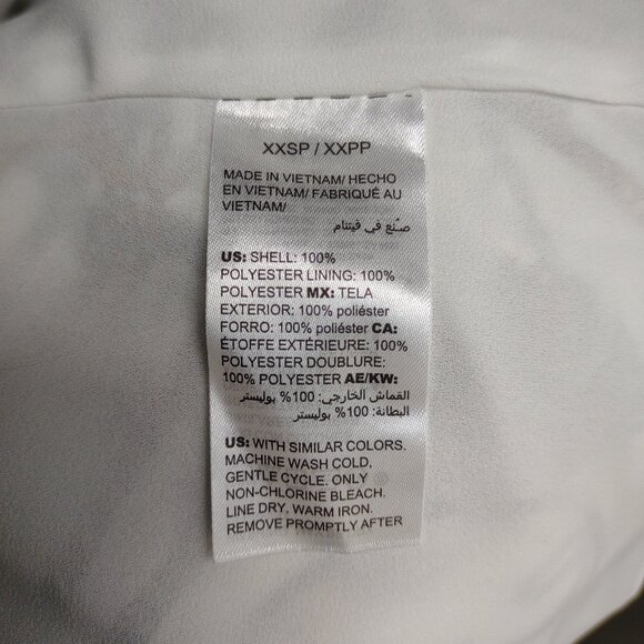 NWT WHBM White House Black Market white keys and rope layered blouse ladies XXSP - Picture 10 of 10